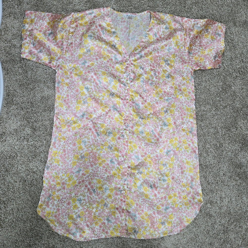 Vintage Vanity Fair Multicolor Floral Nightgown